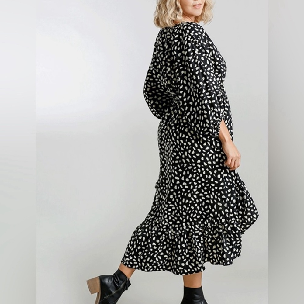 Umgee Midi Animal Print Dress